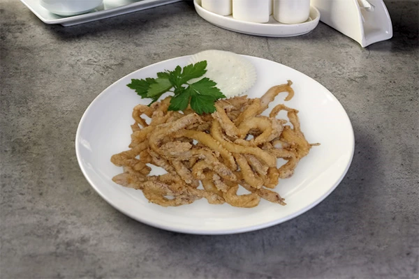 PEČENI KOLUTIĆI LIGNJUNA S TARTAROM